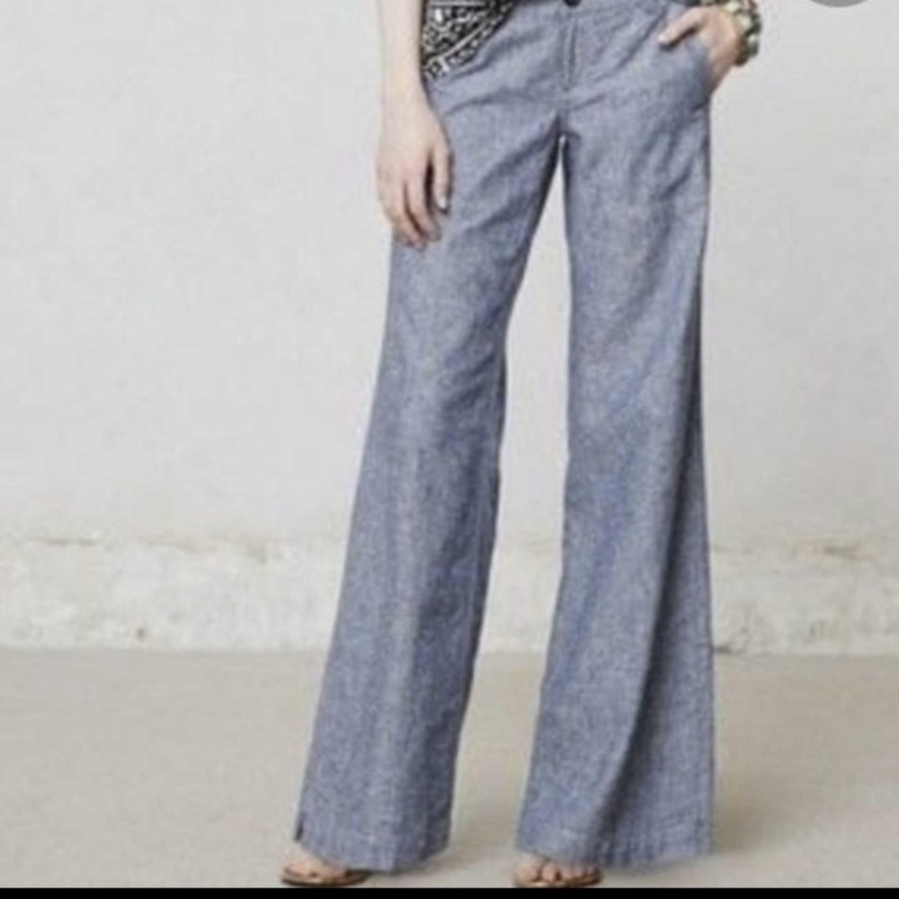 Pilcro and the Letterpress linen pants NWT size 10